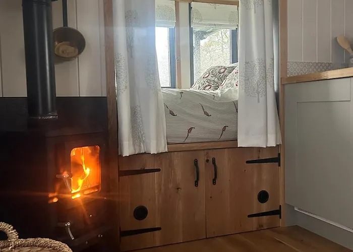 Shepherds Hut, Eco, Log Burner Hot Tub Ny Moors Chalet Hackness