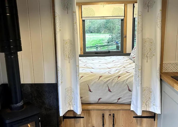 Shepherds Hut, Eco, Log Burner Hot Tub Ny Moors * Hackness