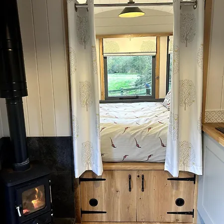 Shepherds Hut, Eco, Log Burner Hot Tub Ny Moors * Hackness